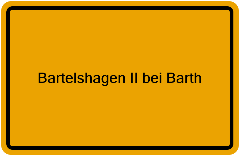 Handelsregisterauszug Bartelshagen II bei Barth